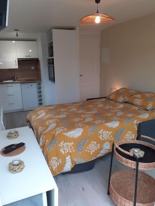 Studio Canape Convertible 2 Pers Avec Jardin Et Parking Clos Merlimont Plage Dış mekan fotoğraf
